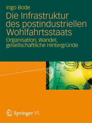 cover image of Die Infrastruktur des postindustriellen Wohlfahrtsstaats